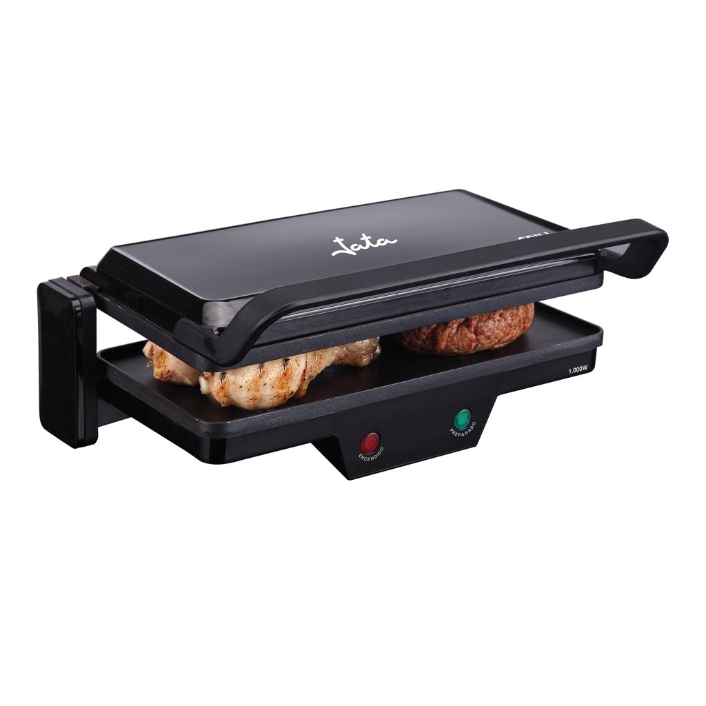 Parrilla eléctrica 3 en 1 con apertura 180° y placas antiadherentes