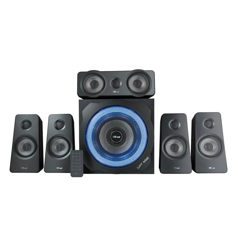 Sistema de sonido 5.1 Trust GXT 658 Tytan: potencia y estilo