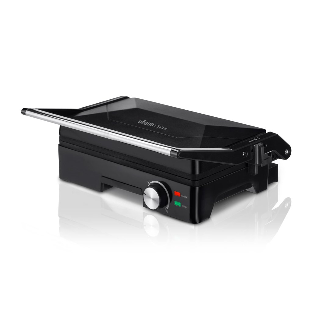 Parrilla eléctrica Ufesa Teide 1600W con apertura 180°