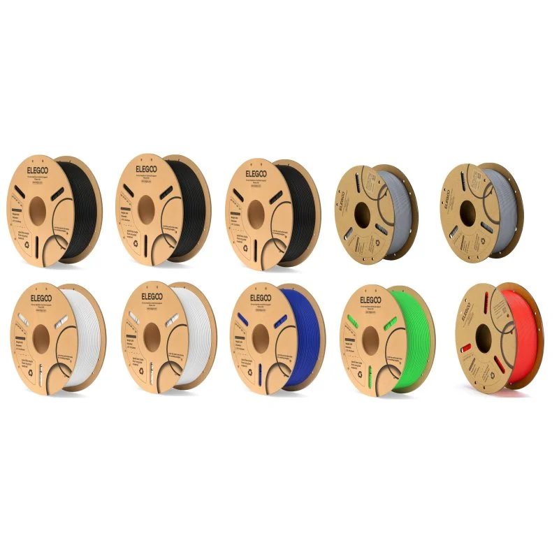Pack de filamento PLA 1,75 mm – 10 kg en colores surtidos