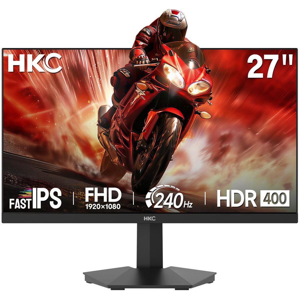 Monitor gamer de 27" con 240 Hz y 1 ms – inmersión total
