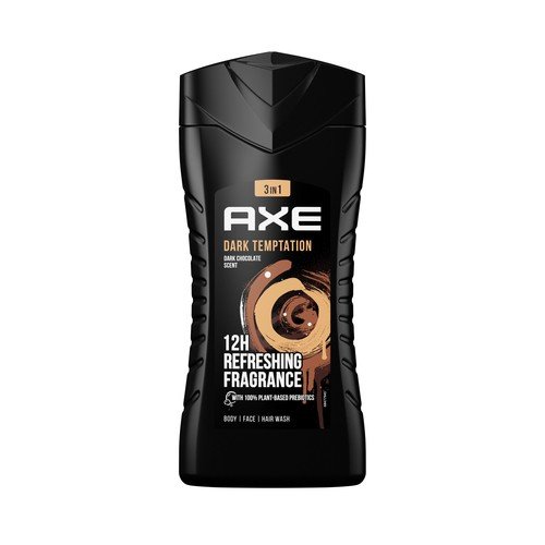 AXE Dark Temptation: Gel 3 en 1 con aroma seductor