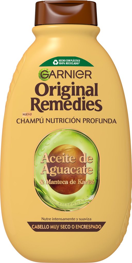 Pack de 3 champús Garnier con aguacate y karité – hidratación total