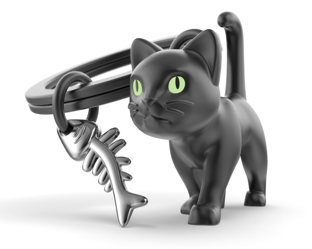 Llavero Gato Negro