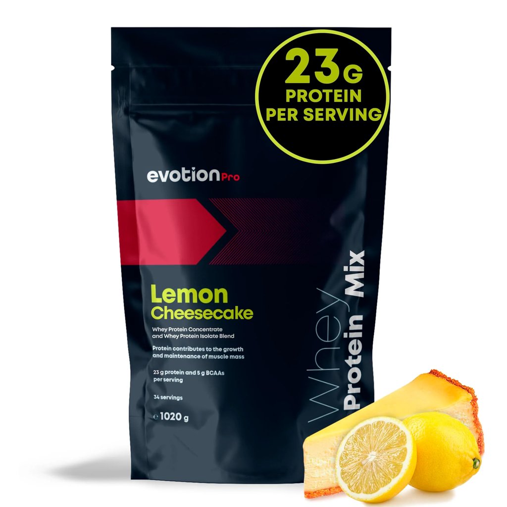 EVOTIONPRO Whey Protein Lemon Cheesecake: 1kg a mitad de precio