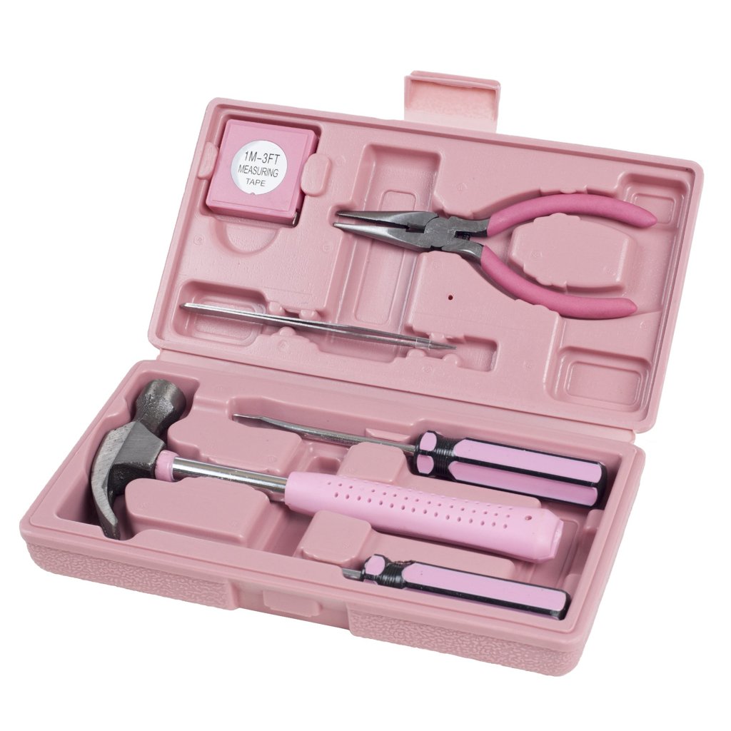 Caja de Herramientas Básicas Rosa