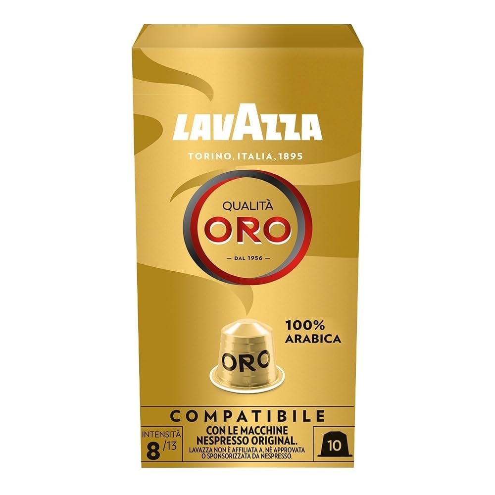 Café Lavazza Qualità Oro en cápsulas compatibles Nespresso – 10 unidades