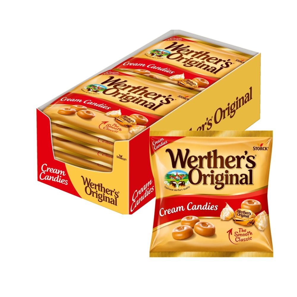 Dulces clásicos de Werther's Original: Toffee Nata en pack familiar