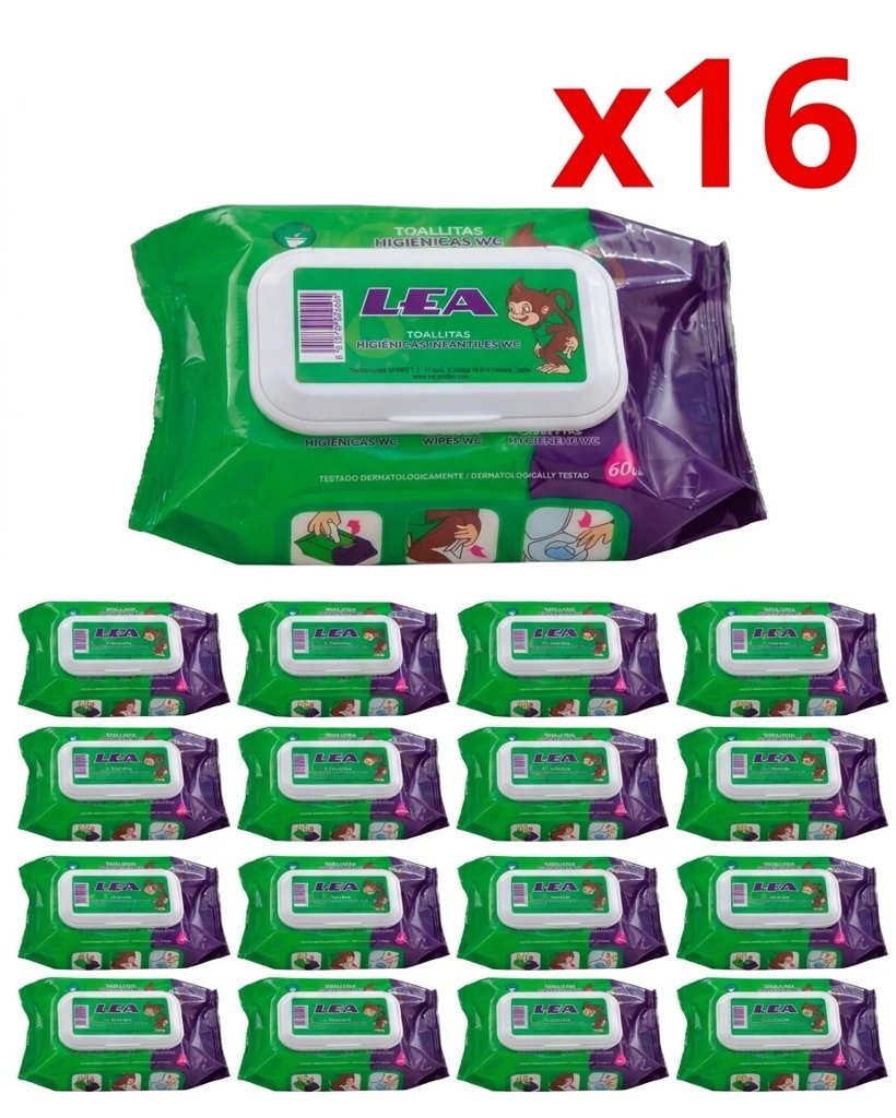 Pack de 960 toallitas higiénicas LEA para niños – ¡Ahorra un 60%!