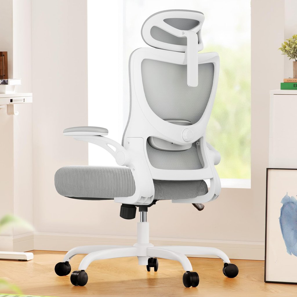 Silla ergonómica Marsail con respaldo alto y lumbar ajustable