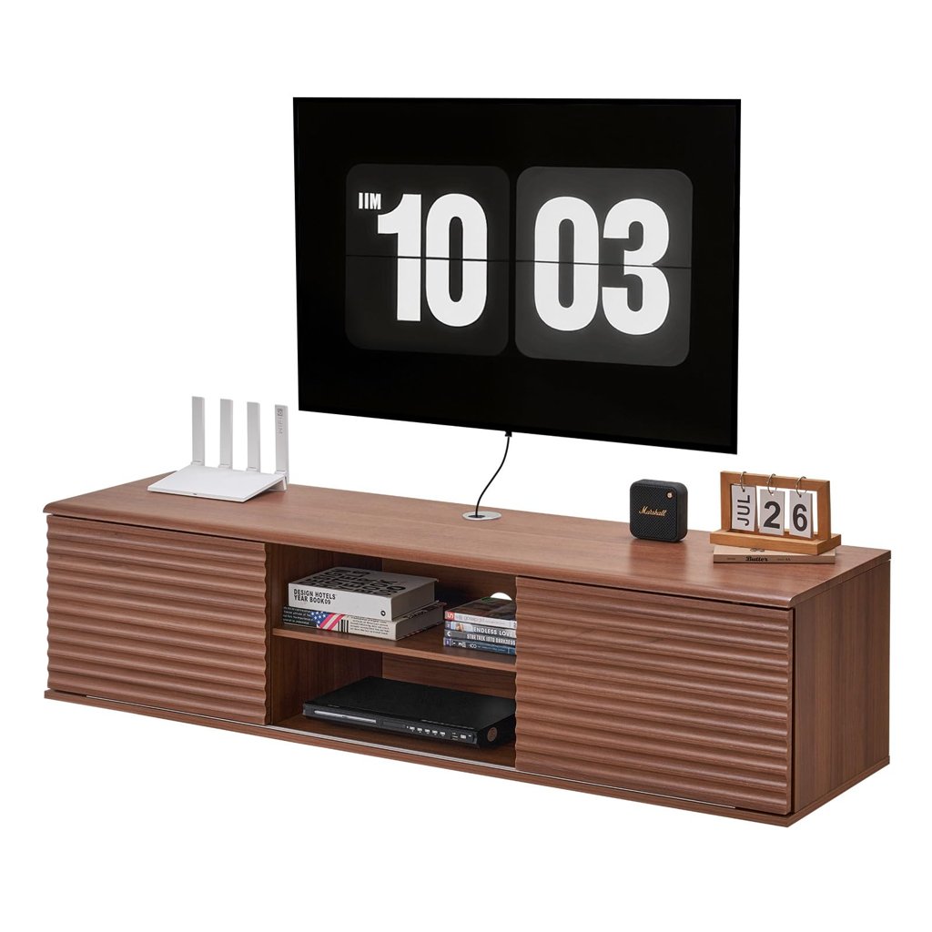 Mueble flotante VEVOR con estante ajustable y puertas correderas
