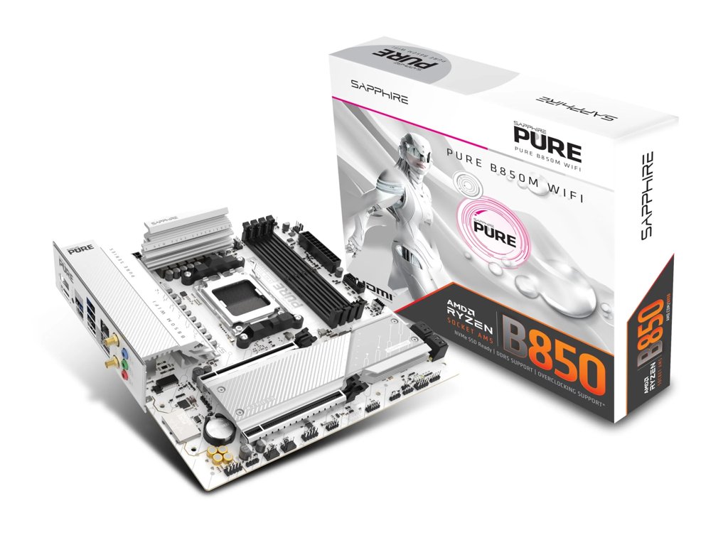 Placa base Sapphire Pure B850M Wi‑Fi 6E – Rendimiento AMD AM5, precio outlet