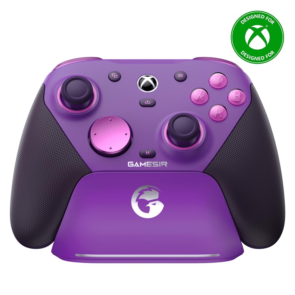 GameSir G7 Pro Mando Xbox Cable/PC Inalámbrico, TMR, 1000Hz, Morado