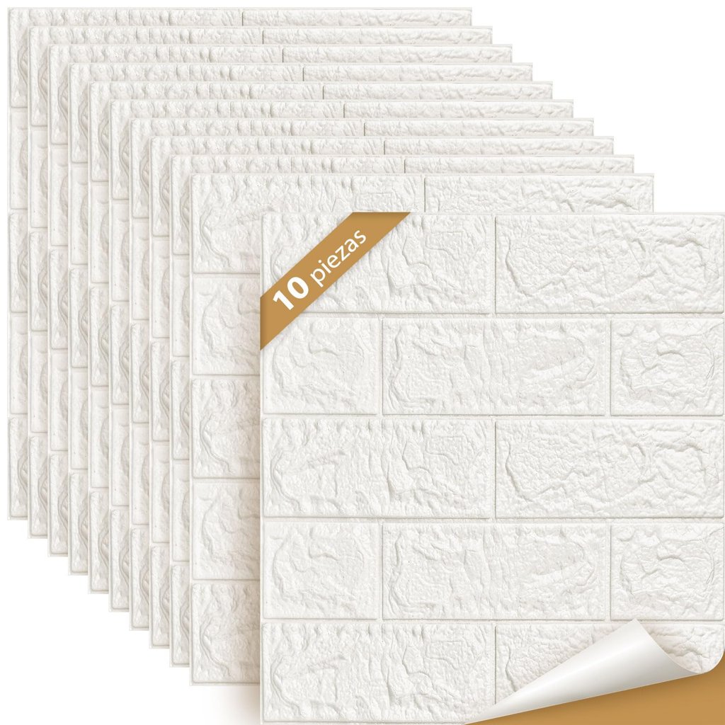 Renueva tus paredes con paneles 3D autoadhesivos – Pack de 10
