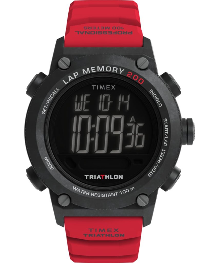 Reloj Timex Triathlon 200 con correa de silicona: estilo y resistencia