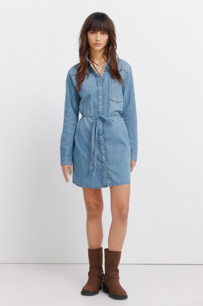 Vestido vaquero corto