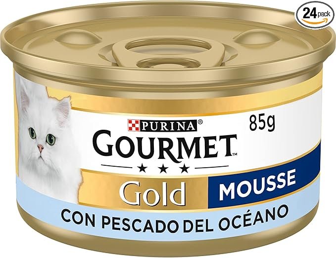 Mousse Gourmet Gold de pescado: la delicia húmeda para tu gato