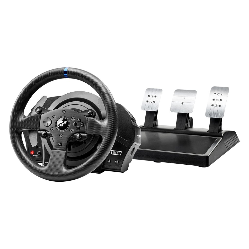 Volante Thrustmaster T300RS GT con Force Feedback y 3 Pedales para PS5 y PC