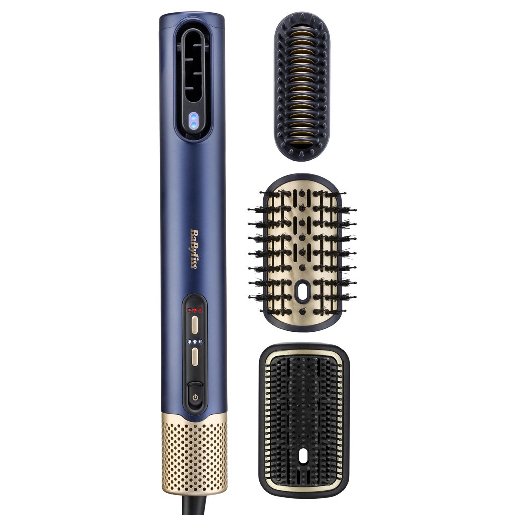 Moldeador BaByliss Air Wand AS6553E (3 en 1 secador, alisador y styler, motor digital, antiencrespamiento, de 