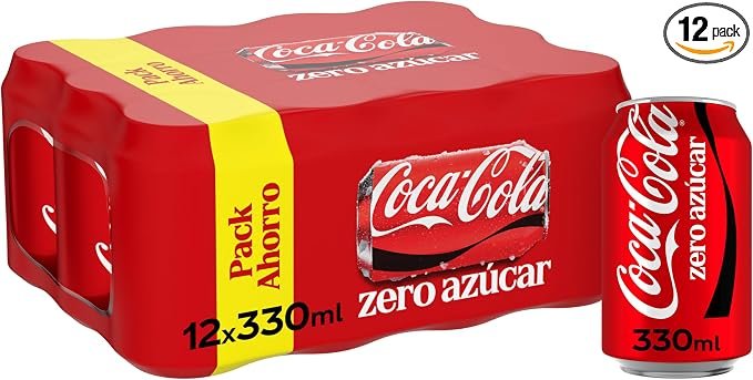Coca‑Cola Zero Azúcar 12×330 ml: refresco sin calorías a precio rebajado