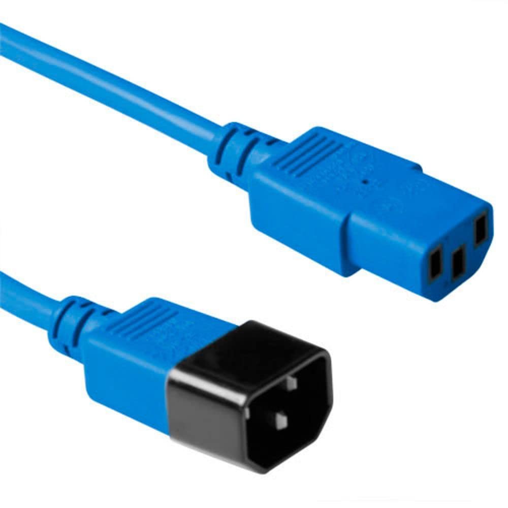 Cable de extensión C13 a C14 de 0,3 m – Azul, 53% de descuento