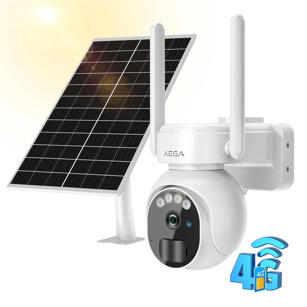 Cámara de vigilancia solar 4G con SIM para exteriores