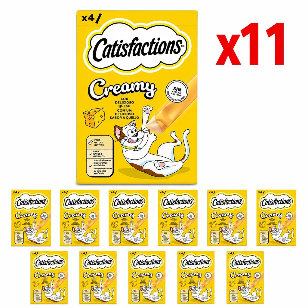 Pack 11 Snacks Cremosos de Queso Catisfactions – Sabor Irresistible