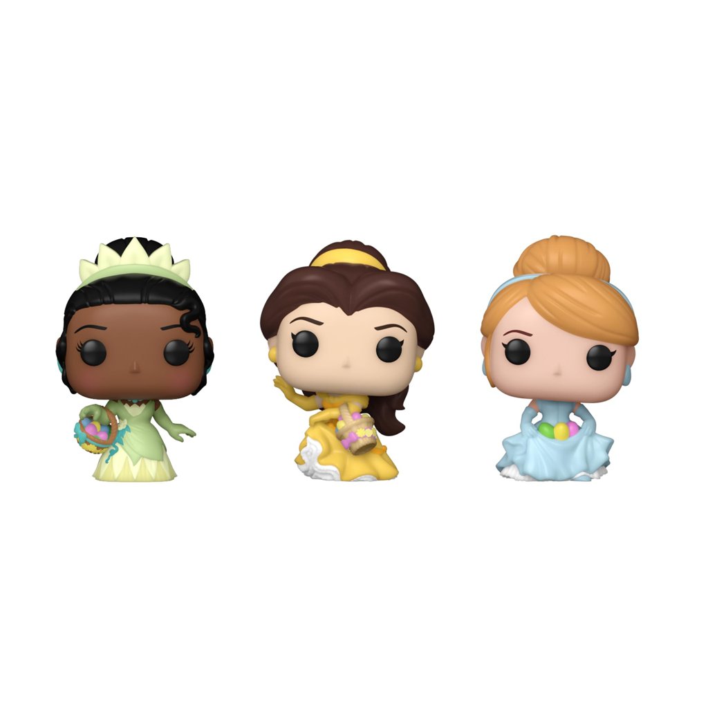 Funko Pop! Disney: Cinderella, Bella y Tiana en edición Carrot Pocket