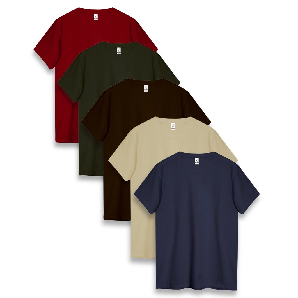 Pack 5 camisetas algodón