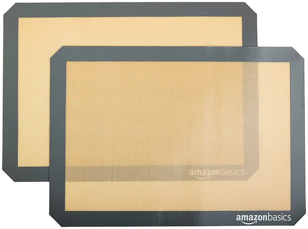 • Set de 2 láminas de silicona antiadherentes para horno,29.5 cm x 42 cm