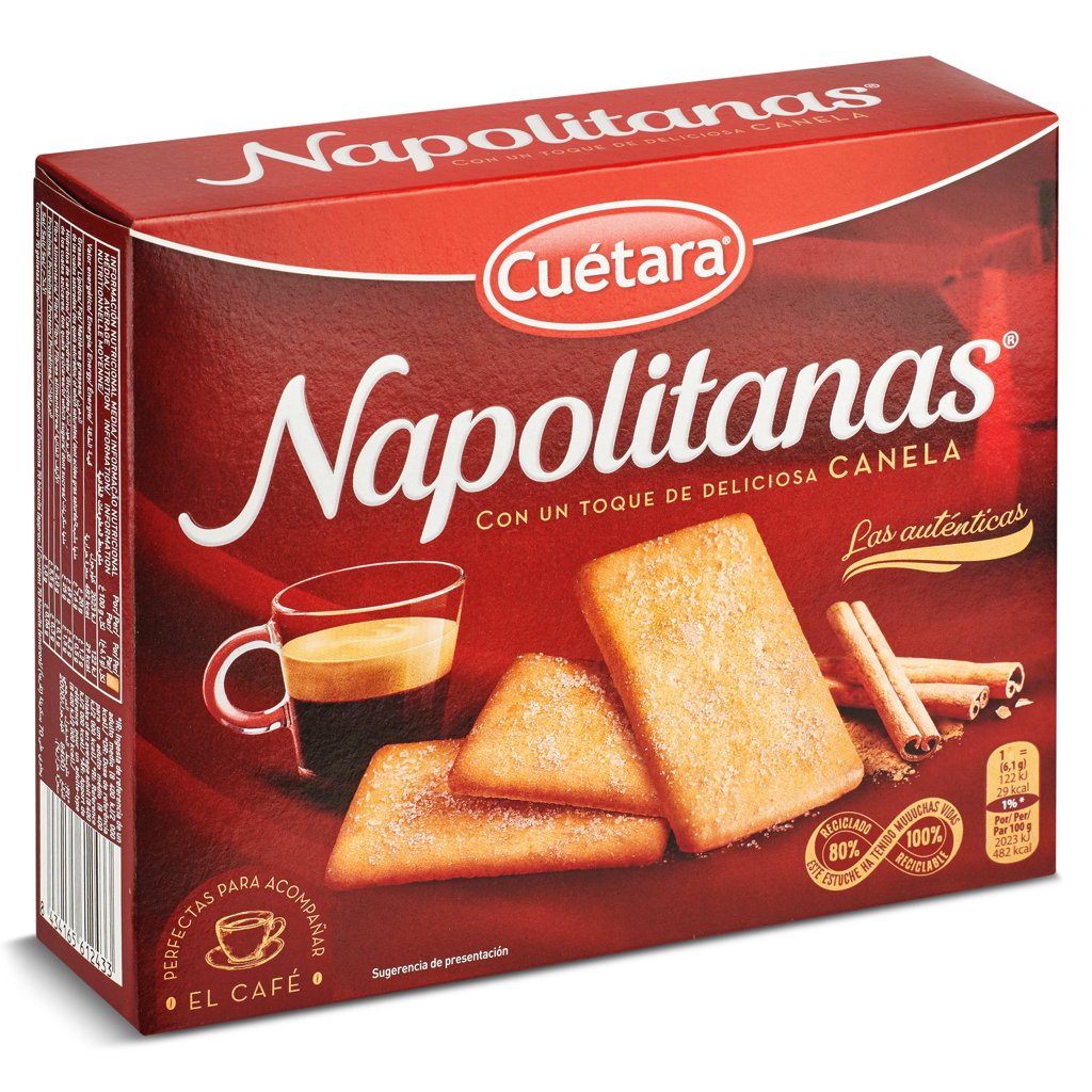 Galletas Napolitanas con canela