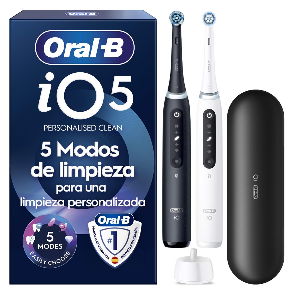 Pack de 2 cepillos eléctricos Oral‑B iO 5N – limpieza profesional