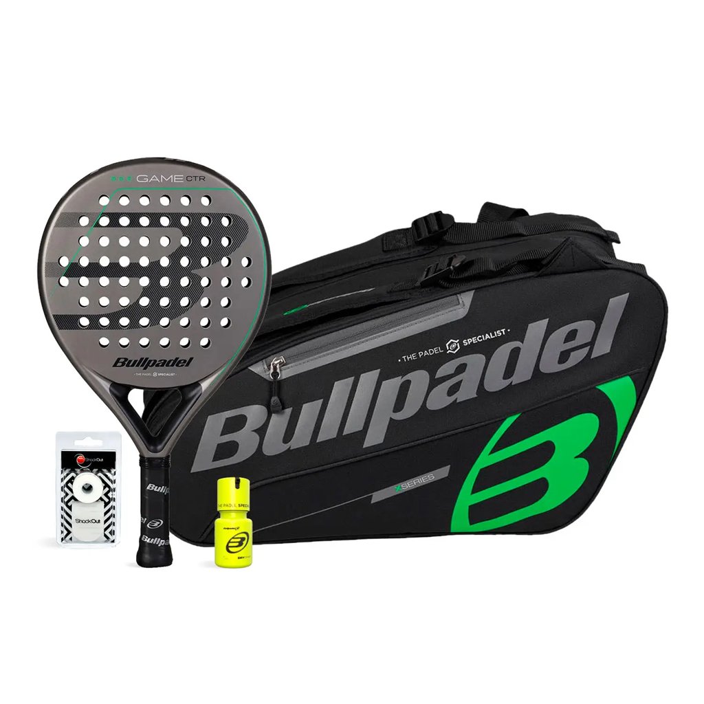 Pack Bullpadel Game CTR gris + accesorios: ¡Ahorra un 60%!