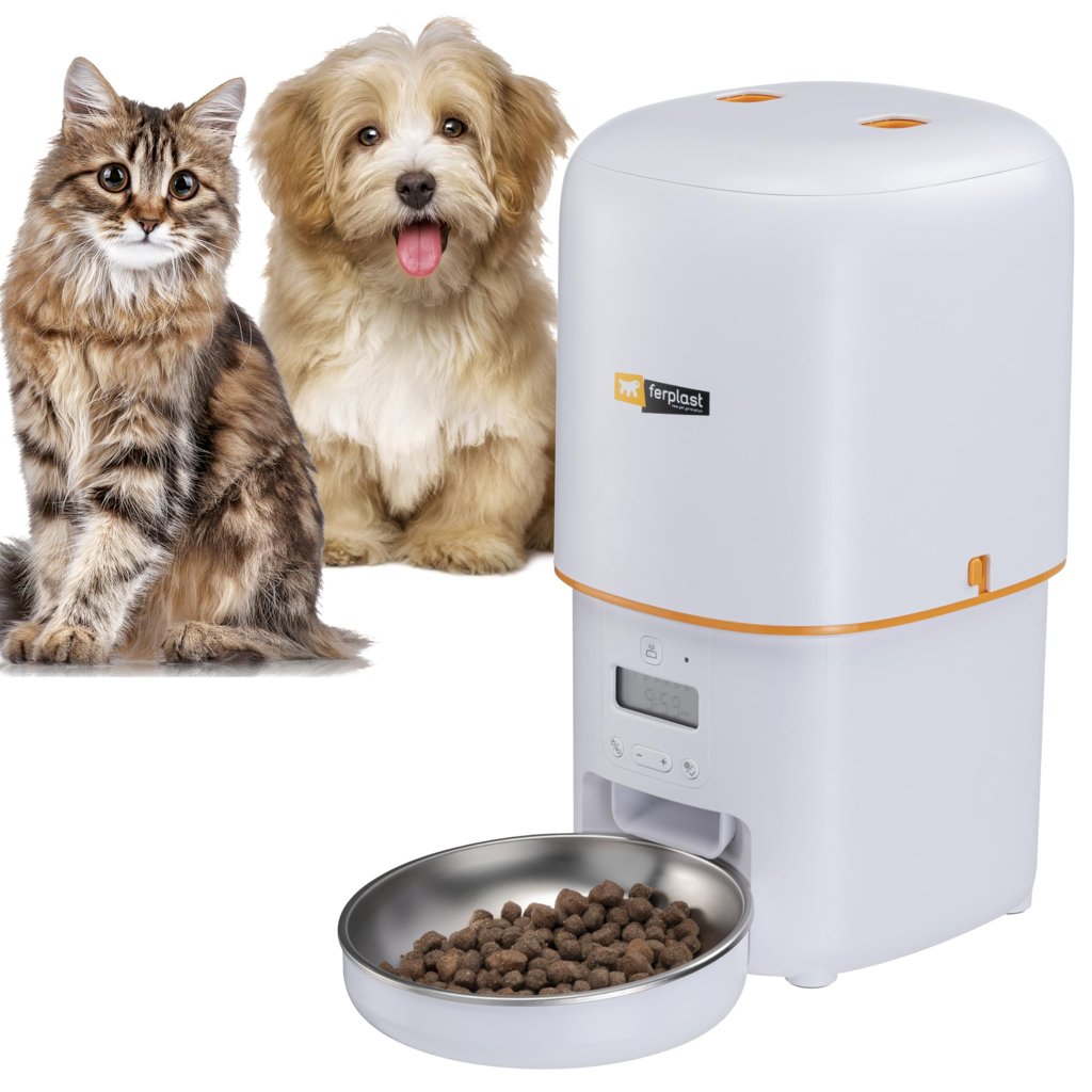 Comedero automático Ferplast Risto 4 L – Alimenta a tu mascota sin esfuerzo