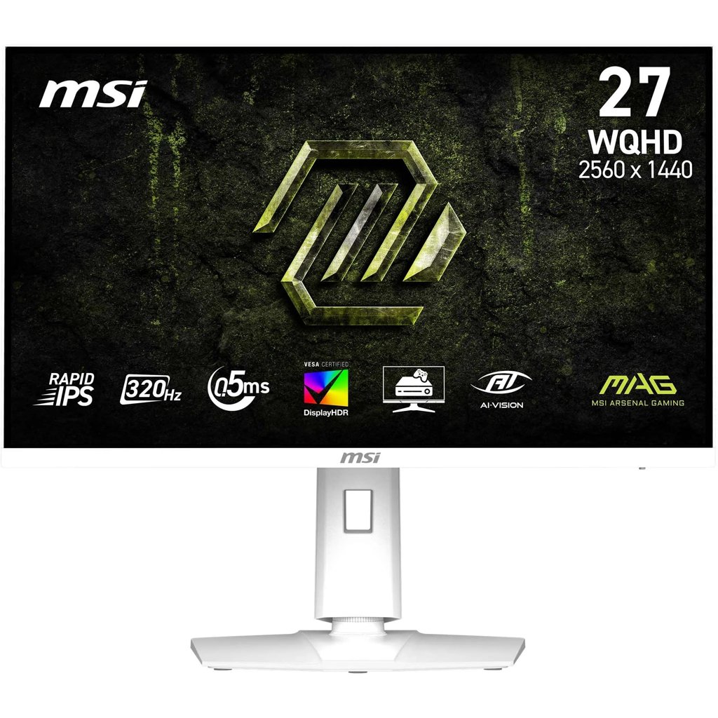 Monitor gaming MSI MAG274QRFW X32 de 27” WQHD a 320 Hz