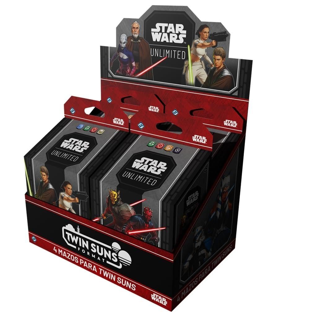 Star Wars: Unlimited Twin Suns – Set de 4 mazos preconstruidos en español