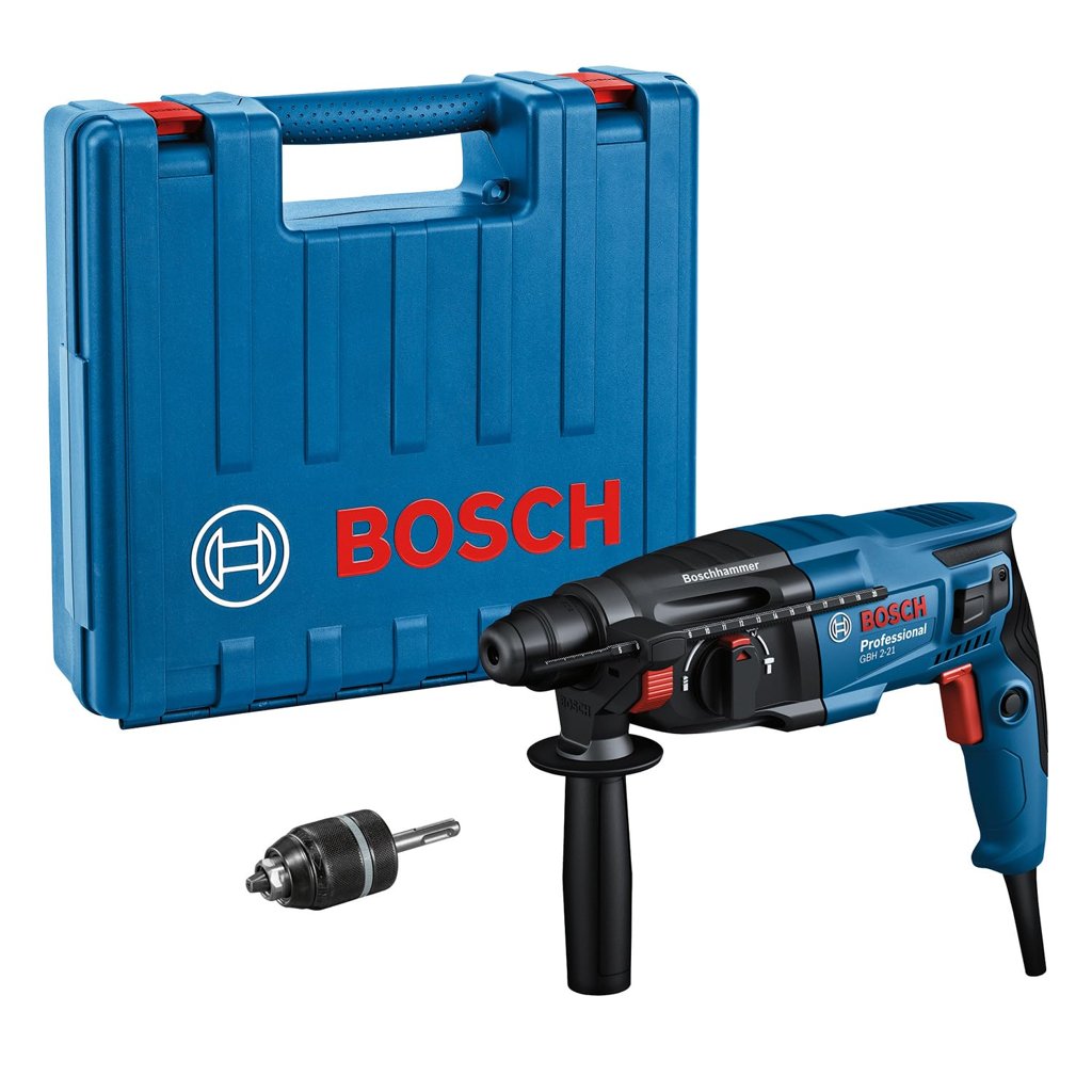 Bosch Professional GBH 2-21: taladro percutor de 720 W con kit completo