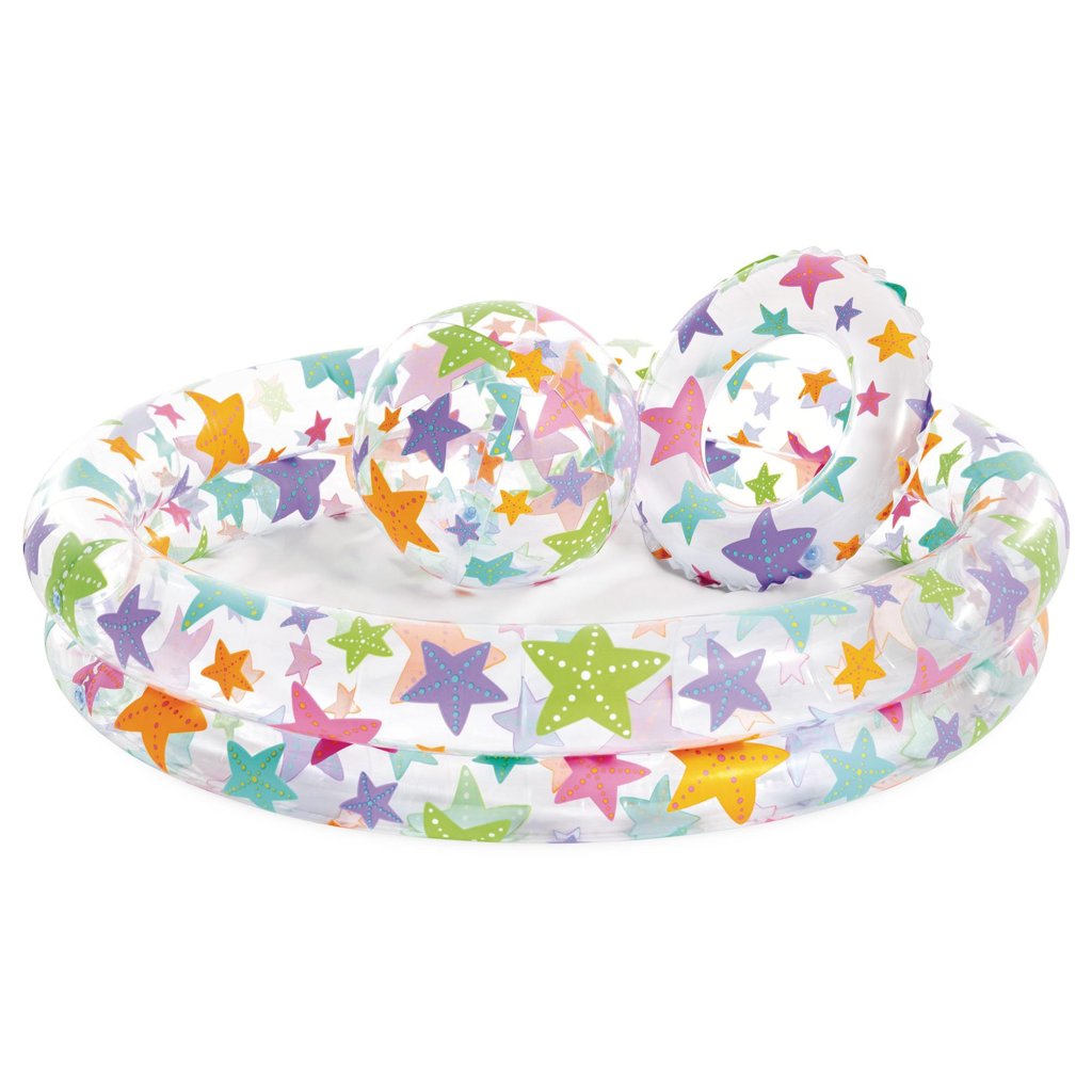 Set de piscina inflable Intex con flotador y pelota – 150 L