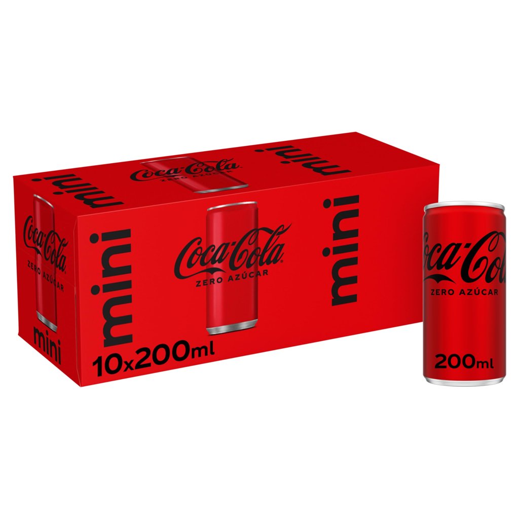 Coca-Cola Zero 10 latas mini