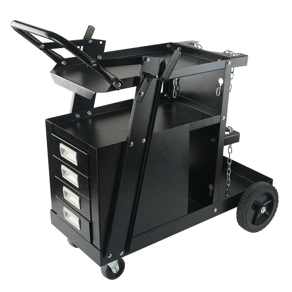 Carro de soldadura SucceBuy de 2 niveles y 265 lb de carga