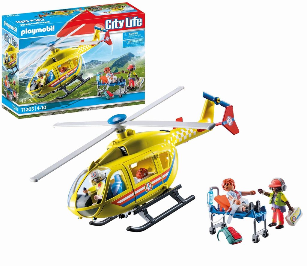Helicóptero de rescate Playmobil City Life: acción en tus manos
