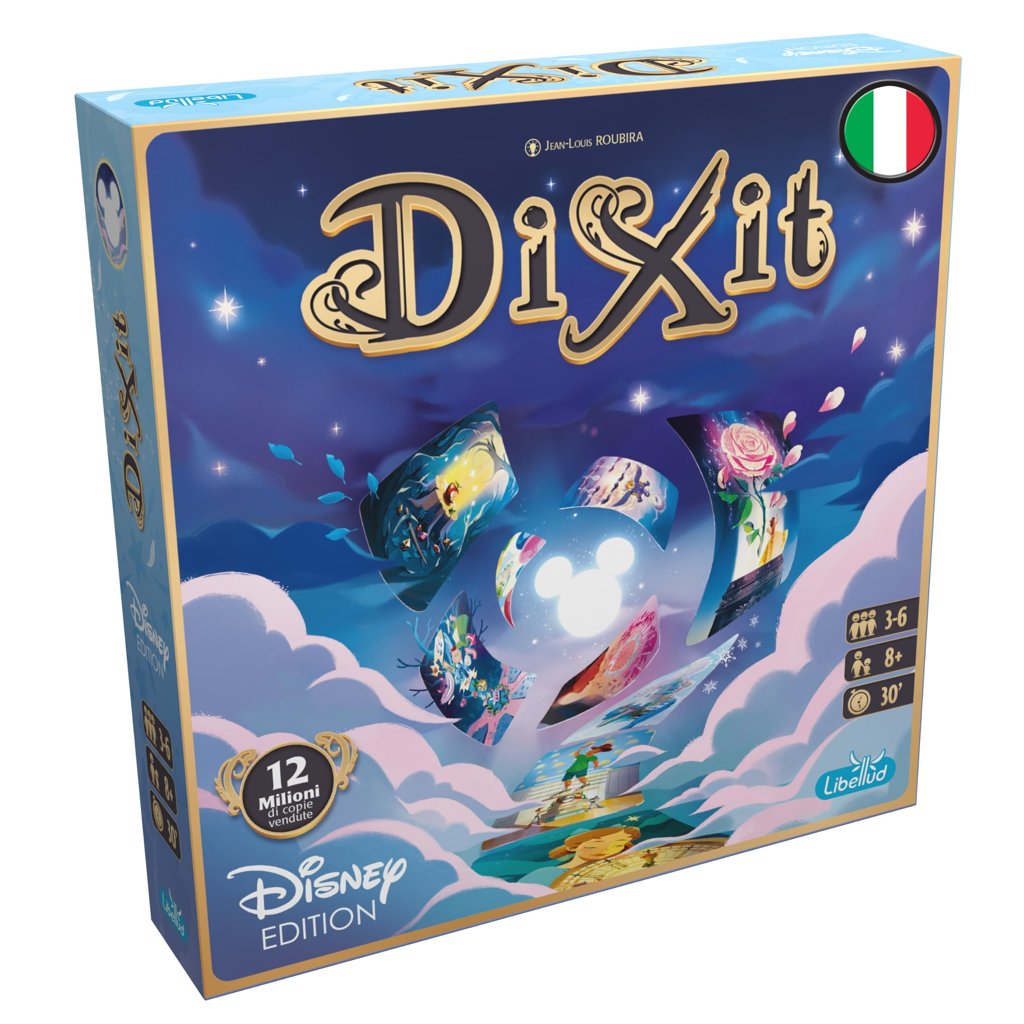 Asmodee - Dixit: Disney - Juego de mesa de fantasía e imaginación con los personajes Disney, 3-6 jugadores, 8+