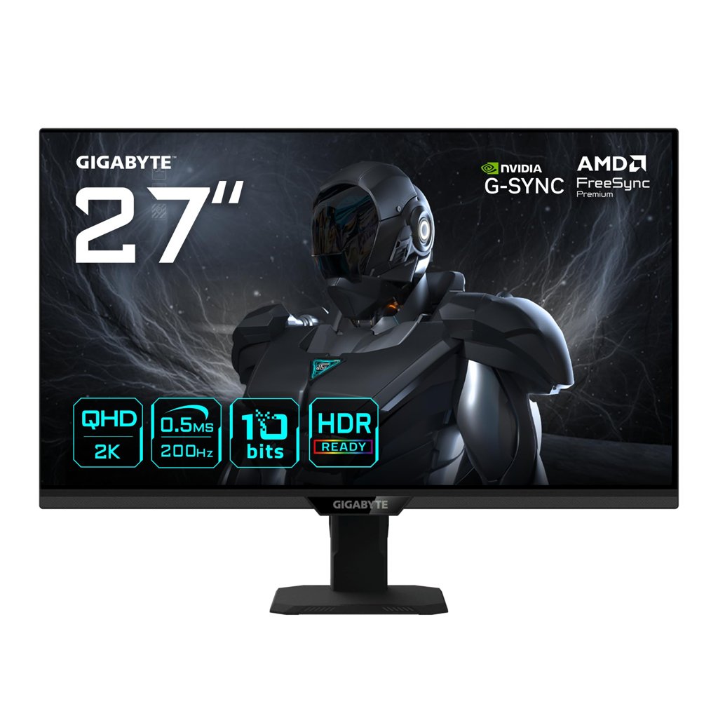 Monitor gaming GIGABYTE de 27” QHD con 200 Hz y 0,5 ms