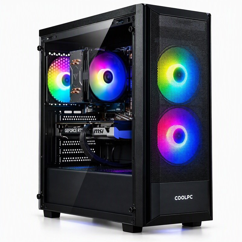 PC gaming COOLPC Black II 24h con Ryzen 7 y RTX 5060 Ti