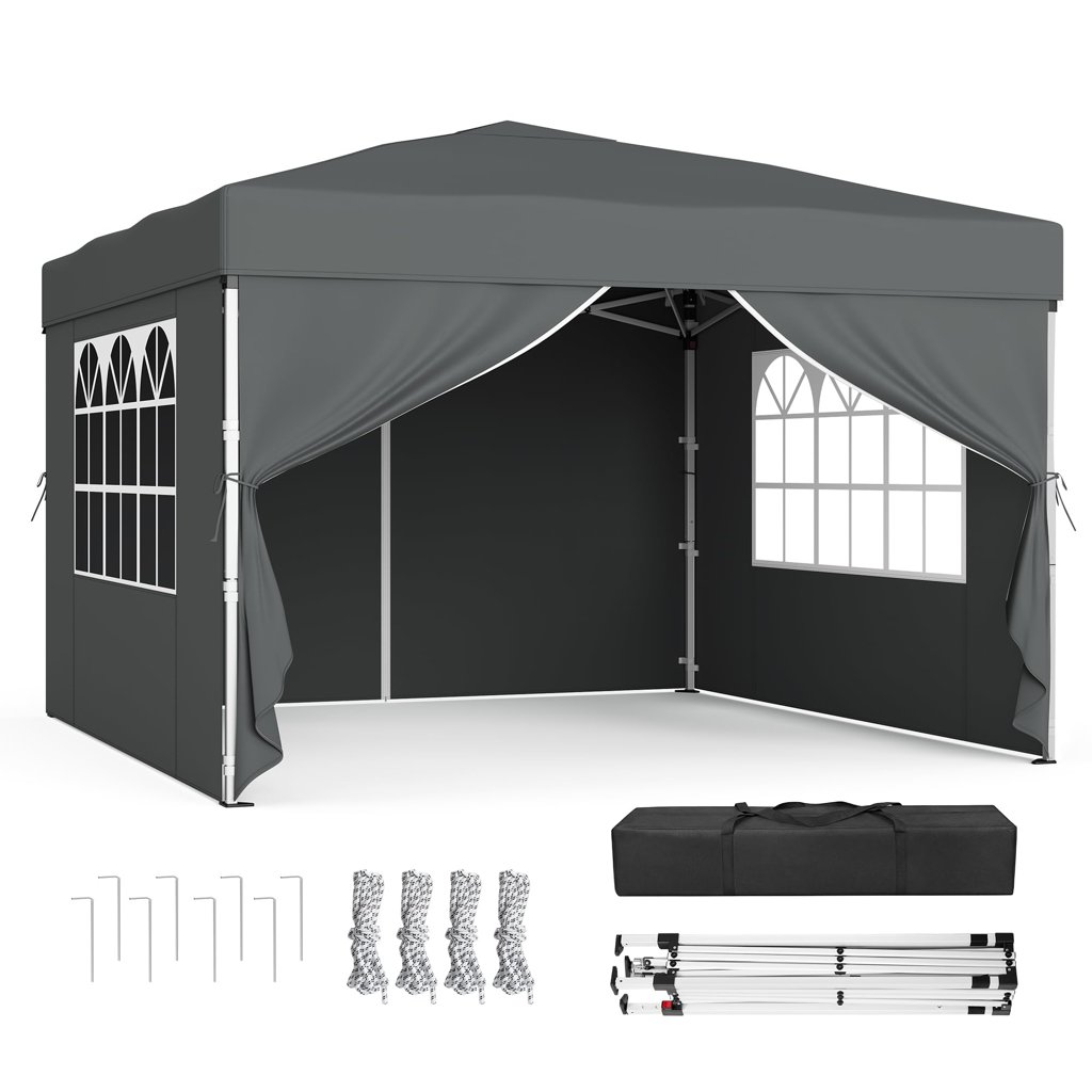Carpa plegable SONGMICS 3x3 m con paneles laterales – fácil montaje y gran espacio