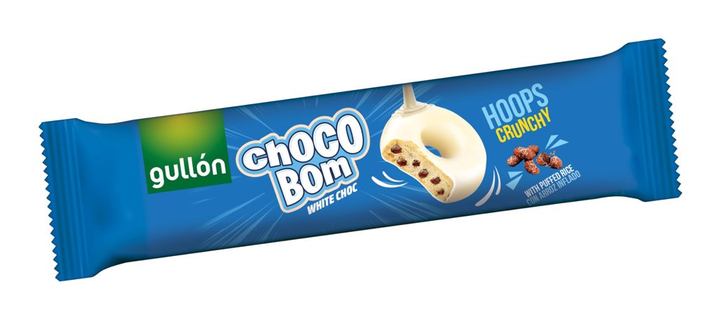 Pack de 4 Galletas Gullón Choco Bom Hoops de Chocolate Blanco