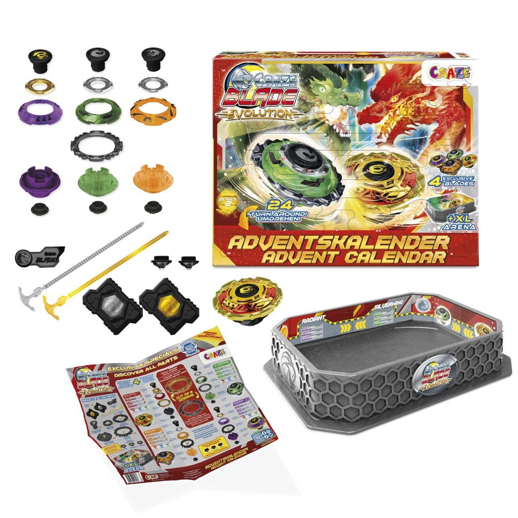 Calendario de Adviento CRAZE BLADE Evolution: 24 sorpresas para niños