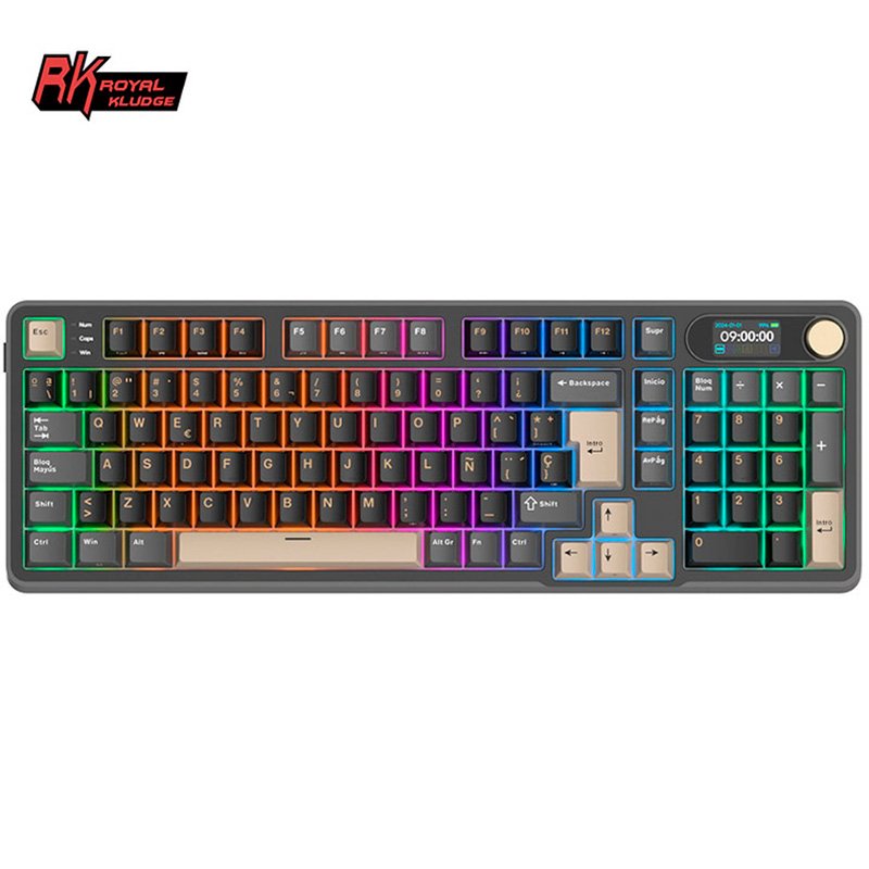 eclado Royal Kludge RKS98 ISO-ES: formato compacto, RGB y switches intercambiables en 4 variantes