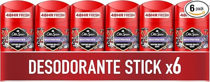 Desodorante en barra Old Spice Night Panther, frescura duradera