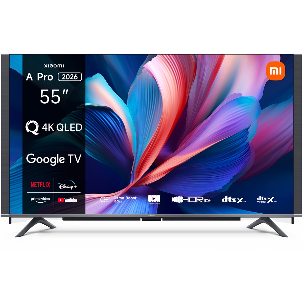 Xiaomi TV A Pro 55” QLED 4K con Google TV: calidad premium a precio rebajado
